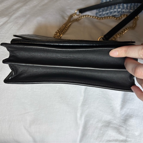 Coach Klare Black Croc-Embossed Leather crossbody Bag - Picture 4 of 6